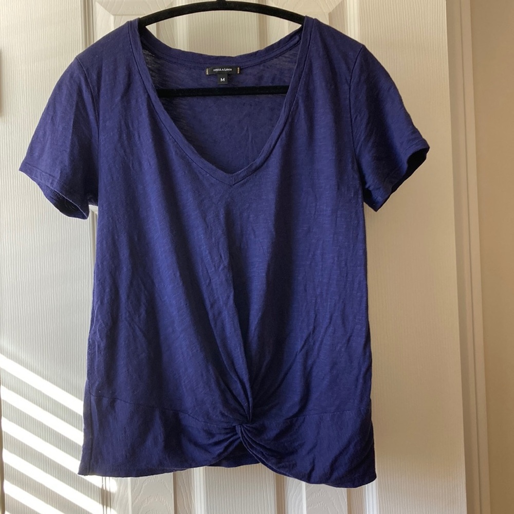 Stella & Dot Front Knot T-shirt